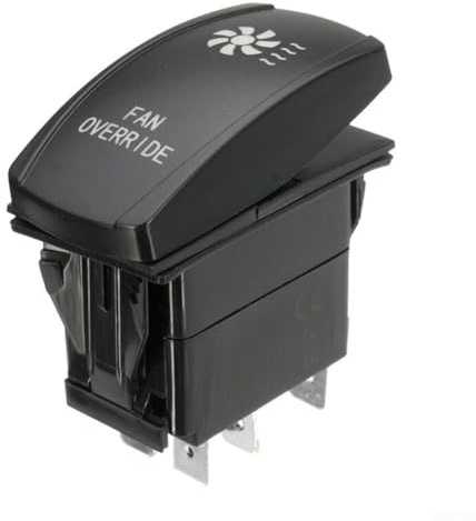 Interrupteur à bascule 12 V 20 A 5 broches LED ON-OFF pour ventilateur de remplacement étanche IP66 pour VTT, UTV, voiture