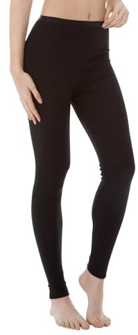 CALIDA True Confidence leggings för kvinnor, av ny ull och siden, finribbor, termoreglerande och luktneutraliserande