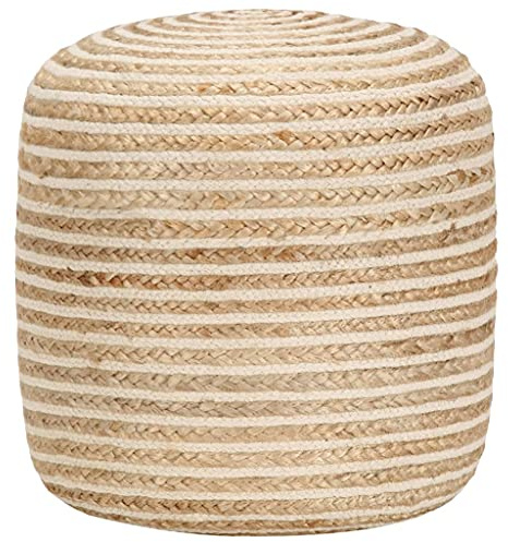 vidaXL Handgefertigter Sitzpuff 40 x 45 cm Jute