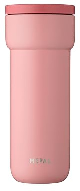 Mepal - Isolierbecher Ellipse - 6 Stunden heiß & 10 Stunden kalt - Thermobecher für Unterwegs - Geeignet als Tee & Kaffeetasse zum Mitnehmen - Passt in alle Becherhalter - 475 ml - Nordic Pink