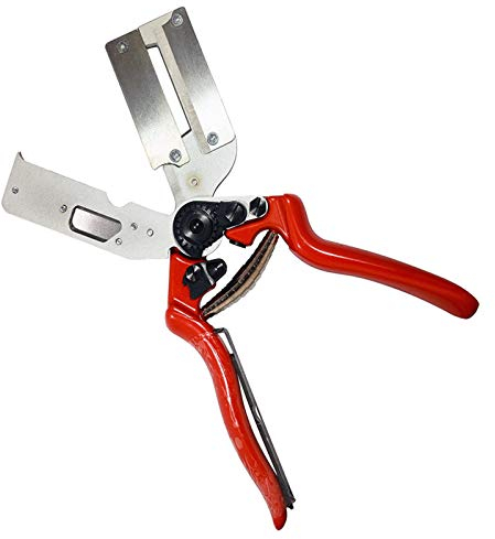 Garten Obstbaum Pfropfschere, Veredelungsschere Ratschenschere Set, Einhand Pfropfen Schneidwerkzeug für Garten Blumen Baum Pflanzenzweige, Professionelle Garden Grafting Tool