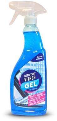 Scheibenreiniger Gel - Unentbehrliches Werkzeug zum Reinigen von Fenstern, Spiegeln, Flachbildschirmen und Innenmöbeln