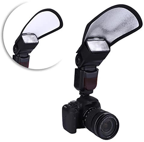 Blitz Diffusor,Universal Soft Intense Light Flash Speedlite Silber Weiß Fotografie Reflektor Für Spiegelreflexkamera Reflektorplatte