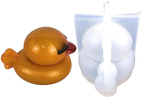 Rubber Duck Soap Mould, Yellow Duck Silicone Chocolate Fondant Mould - Safe Silicone Mould for Chocolate, Soap, Candles and Cartoon Duck Craft Projects