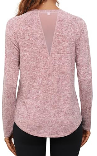 Gyabnw Womens Sports Top UPF 50+ Sun Protection Long Sleeve Quick Dry | Lightweight activewear for running yoga hiking cycling gym training and other outdoor activities