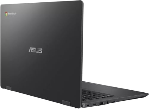 ASUS Laptop Chromebook CM1402 2024, FHD de 14 pulgadas, MediaTek Kompanio 520, 4 GB de RAM, 192 GB de almacenamiento (64 GB eMMC + 128 GB MSD), WiFi 6, lector de tarjetas SD, batería de larga