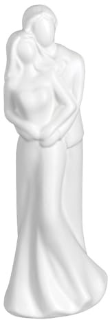 Ideen mit Herz | Deko-Figur Brautpaar 1 | Hochzeitspaar Keramik | Hochzeits-Geschenk | Hochzeits-Dekoration | 20,8 cm hoch