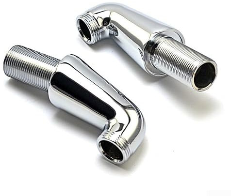 2 x Chrome Deck Mounted Bath Filler Shower Mixer Tap Legs Adapter Extension Mixer Tap Legs Modern Bathroom Mixer Tap Accessories