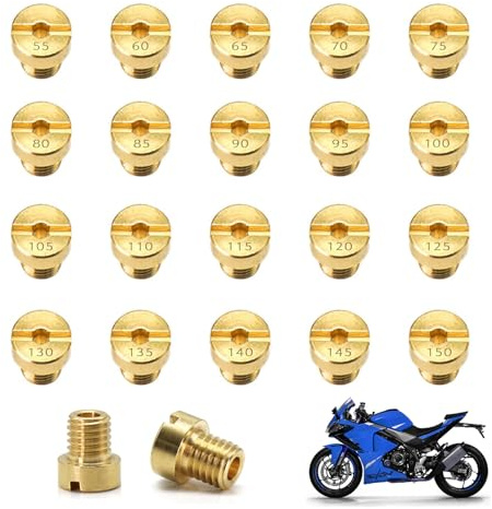 WestCH 20 Piezas Kit de Chorro Principal de Carburador,Jet Principal,Boquillas de Carburador M5,Jets de Dosificación de Cárburador Automotriz para Ciclomotor de Conmutación de Moto Scooter