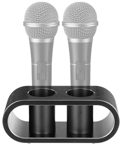 Mikrofonhalter für den Schreibtisch, Ständer aus Aluminiumlegierung für zwei Mikrofone, modischer Organizer für Karaoke, Nachtclubs und den Heimgebrauch