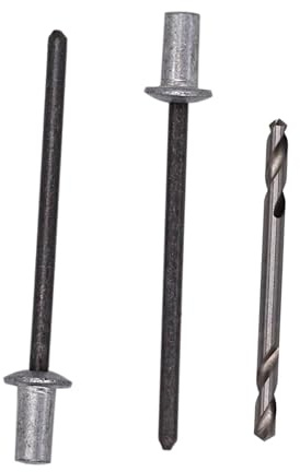 SKIR'CO (20 st) blindnitar med stängd ände 3,2 x 6,5 mm, persiennnitar i aluminium, kupolhuvud, ståldorn ingår