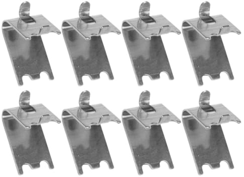 POPETPOP Cooler Shelf Brace Hooks 8Pcs Metal Freezer Rack Clips for Refrigerator Storage and Kitchen Shelf Supports