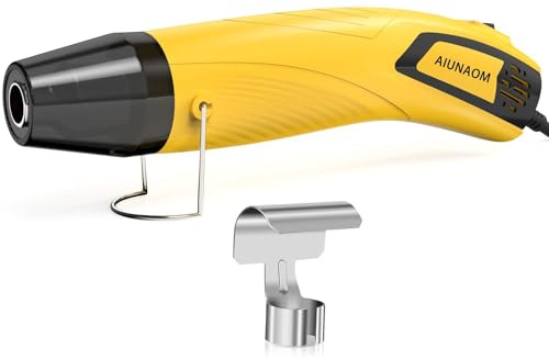 Mini pistola de calor de 500 W, secador de aire caliente manual con 2 ajustes de temperatura