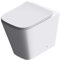 Durovin Bathrooms Back to Wall Rimless Toilet - Short Projection - Include WC Pan with Soft Close Seat Quick Release (Square)
