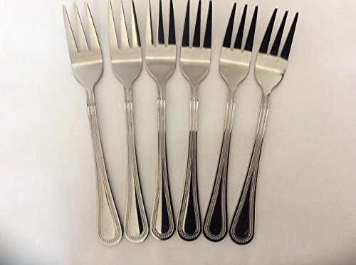 Bead Stainless Steel Cake Forks/Fruit (6)