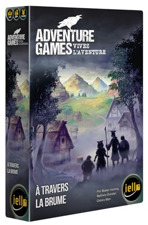 IELLO Adventure Games: Through the Mist - fransk version - berättande kooperativt brädspel - utforskning, mystik och pussel | 1–4 spelare | 3 x 120 min | från 10 år