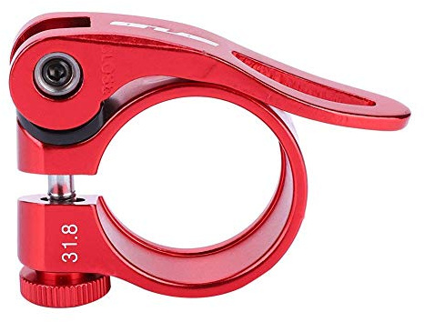 Sattelstützenhalterung für Fahrrad, CX-18 Sattelstütze, aus Aluminiumlegierung, 31,8 mm, Schnellspanner für Rennrad, Sattelstütze, Fahrradsattelstütze (rot)