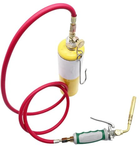 Fukamou Chalumeau à Souder - Torche à Haute Température avec Tuyau Maniable pour Soudage, Barbecue et Plomberie