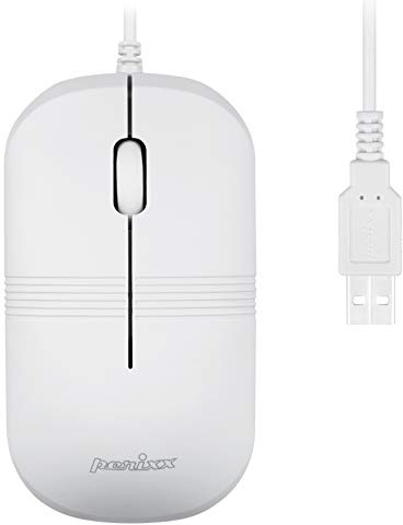 perixx PERIMICE-503, Souris Optique Filaire Waterproof Resistante à l'eau, Lavable, Certifiée IP 67, Blanche
