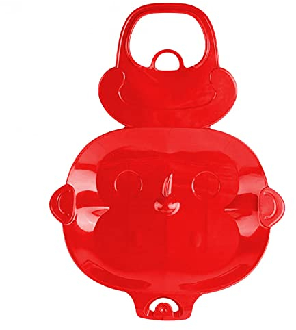 PAIDAXING Kinder Poporutscher zum Rodeln Kunststoff Rutschteller für die ganze Familie Schlitten Schneerutscher Mode Outdoor Wintertage Skibrett Kinderschlitten Spielzeug