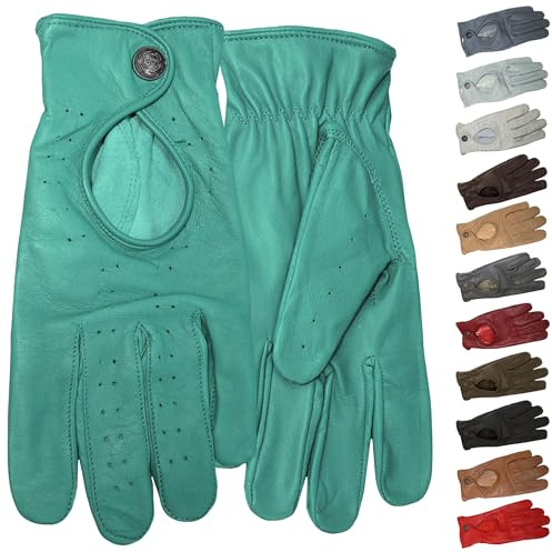 German Wear Unisex Driving Autofahrer-Handschuhe Lederhandschuhe