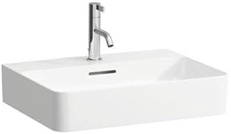 LAUFEN VAL Aufsatzwaschtisch, 1 Hahnloch, ohne Überlauf, US geschl. 550x420mm, H816282A001111, Farbe: Weiß