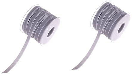 STOBOK 2rollen Yards Graues Samtband Geschenkverpackungsband Dekoratives Flockband Für Hochzeiten Partys Und Bastelprojekte Vielseitig Einsetzbar Für Kleidung Und Accessoires