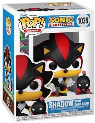 Funko Pop! & Buddy: Sonic - Shadow the Hedgehog With DChao - Sonic the Hedgehog - Collectable Vinyl Figure - Gift Idea - Official Merchandise - Toys for Kids & Adults - Video Games Fans