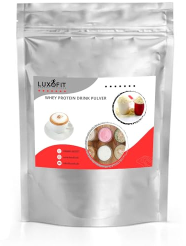 Luxofit Whey Protein mit Kaffee Geschmack, Eiweißpulver mit L-Carnitin, Fitness Shake, Muskelaufbau und Regeneration, Sporternährung für aktive Lebensstile (1 Kg, Cappuccino)
