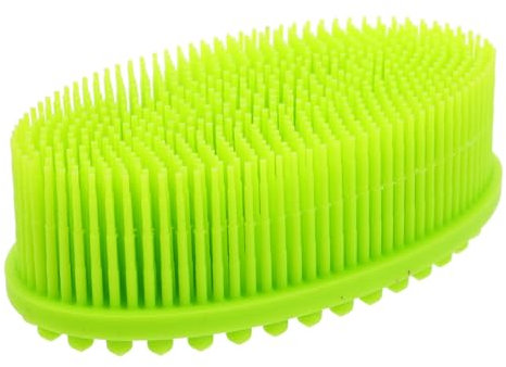 UPKOCH Kopfhaut Massagebürste Aus Flexiblem Material Für Neugeborene Badebürste Für Bad Pinsel Haarbürste Für Bad (grün)