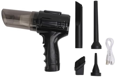 BuyWeek Autostaubsauger, Kabelloser Handstaubsauger Hoher Leistung Auto Staubsauger mit Multi Düsen, Auto Luftstauber 1200 mAh USB Wiederaufladbare Geräuschunterdrückung