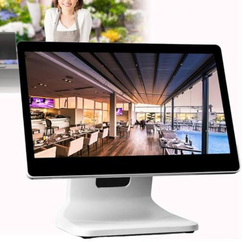ZHPPED Caisse enregistreuse Tactile, Caisse enregistreuse POS, Caisse enregistreuse avec écran Tactile 15,6 Pouces CPU N2840, 4 Go de RAM, 64 Go de SSD, Windows 10 pour la Vente au détail