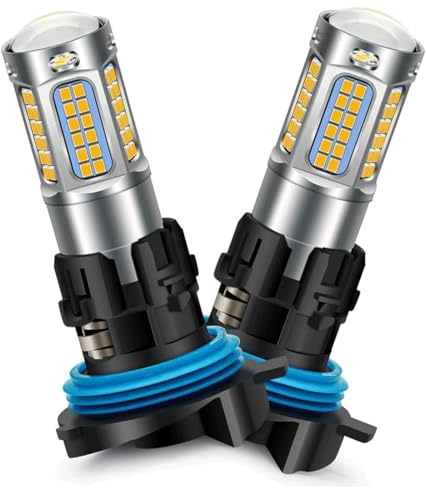 SOFOC HP24W LED-strålkastarlampa Varmvit 12V 24V 10-30V AC/DC Fokuserad & spridande ljusdesign för byte av varselljus och positionsljus 2 st
