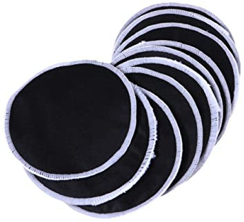 Ipetboom 10stücke Wiederverwendbare Make-up-entferner-pads Aus Bambusfaser Für Gesicht Und Hautpflege Schwarz Sanfte Chemikalien