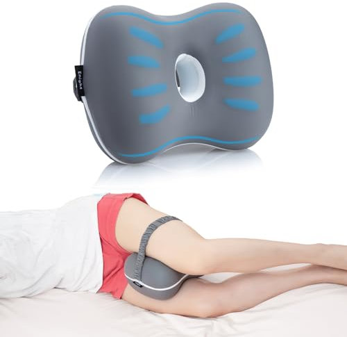 Enighs Knee Leg Pillow Shaping Pillow for Side Sleepers with Cooling Cover of Slow Rebound Memory Foam to Release Leg Pressure