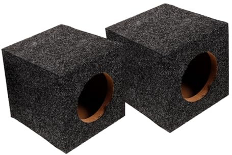 CHICAMPERA Boîte De Haut-Parleur Moquetté Scellée Enceintes De Caisson De Basses pour Voiture Fourniture DIY Amélioration Audio