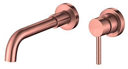 Rotatable Rose Gold Bathroom Sink Faucet Concealed Basin Mixer Tap Stylish Washbasin Mixer Modern Design Water-Saving Easy Installation