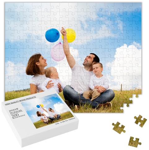 Personalisiertes Puzzle mit eigenem Bild, Fotopuzzle Geschenk | individuelles Fotopuzzle aus eigenem Bild, Geschenk für Mama, Kinder und Familie zum Geburtstag