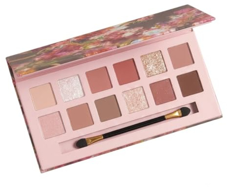 ITCGOB Palette Ombretti 12 Colori, Palette Occhi Nude con Toni Opachi e Shimmer, Alta Pigmentazione e Lunga Durata, Set Trucco Occhi Professionale Sfumabile