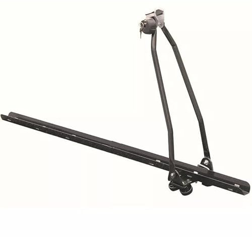 Shield Autocare Black Steel Roof Bike Carrier Car Roof Top Bicycle Carrier, Upright Roof Mount Bike Rack, Bicycle Racks Lockable Anti Theft Fits Most With Roof Bars/Carrying Frame With Keys
