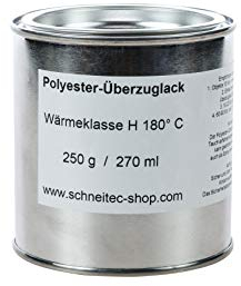 SchneiTec Polyester-Überzugslack 250 g / 270 ml Tränkharz Gießharz Kupfer CU Wärmeklasse H