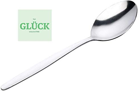 24 STÜCK schlicht KAFFEELÖFFEL TEELÖFFEL Edelstahl Kaffee LÖFFEL Coffee Spoon EIERLÖFFEL + gratis Glück Aufkleber