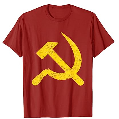 Falce e martello Stella CCCP Unione Sovietica Rossa Maglietta