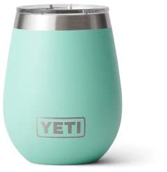 YETI Rambler Wine Tumbler, Vacuum Insulated Stainless Steel Tumbler with Magslider Lid, Seafoam, 10 oz (296 ml)