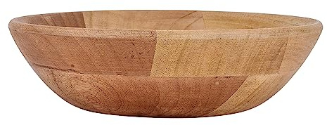 EGLO LIVING Dekoschale Forleyet, natürliche Schale zum Dekorieren | runde Holzschüssel, Deko Schüssel aus Holz in Natur, Holzschale Ø 24,5 cm