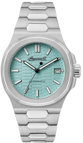 Ingersoll The Catalina Herren-Automatikuhr, 38 mm, mit skelettiertem Zifferblatt und silbernem Edelstahlarmband