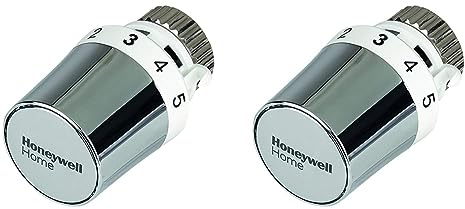 Honeywell Home T5029 Heizkörper Thermostatkopf Thera-5, M30 x 1,5-Anschluss, weiß/verchromt (Packung mit 2)