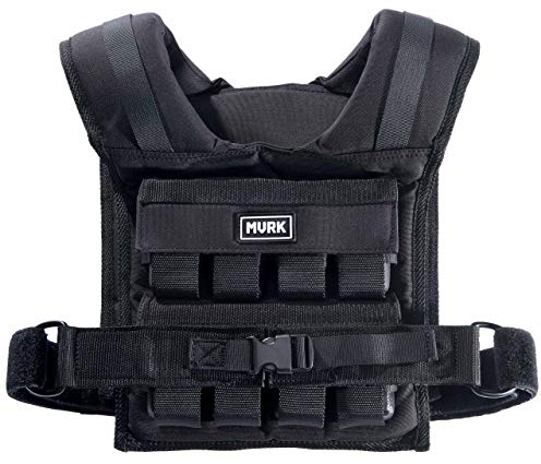 MVRK Adjustable Weighted Vest Men 18 lbs - Weighted Workout Vest With Iron Weights, Heavy Duty Weighted Exercise Vest For Functional Training, Slim Design Weighted Running Vest, Weight Vest for Men