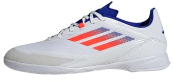 Adidas - F50 League Football Boots Indoor, Zapatos de fútbol Sala, FTWR White/Solar Red/Lucid Blue,