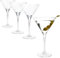 MamboCat Lot de 4 verres à expresso Martini Helene I 150 ml, hauteur 18 cm I pour 4 personnes I Verre à cocktail large transparent pour Cosmopolitan, Aviation, etc. Verres pour la maison, les fêtes,